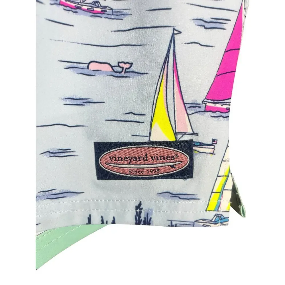 Vineyard Vines Men's Swimsuit Montauk Ice Water Size Small NWT MSRP $98.50